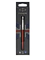 Parker® Jotter™ Ballpoint Pen, Medium Point, 0.7 mm, Kensington Red Barrel, Blue Ink