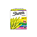 Sharpie® Accent® Tank Highlighters, Fluorescent Yellow, Pack Of 36 1 thumbnail image