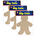 Hygloss People Cut-Outs, 16" x 12", 25 Shapes Per Pack, Set Of 3 Packs