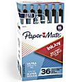 Paper Mate® InkJoy™ 300 RT Retractable Pens, Medium Point, 1.0 mm, Clear Barrel, Black Ink, Pack Of 36