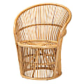 bali & pari Narva Modern Bohemian Accent Chair, Natural Brown 1 thumbnail image