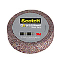 Scotch® Expressions Glitter Tape, 0.59" x 196", Multicolor