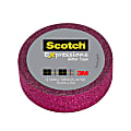 Scotch® Expressions Glitter Tape, 0.59" x 196", Hot Pink 1 thumbnail image