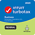 Intuit TurboTax, Business Federal Only + E-File, 2023, 1 Year Subscription, Windows, ESD