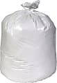 Pitt Plastics 0.45 mil Linear Low Can Liners, 24" x 32", 12 - 16 Gallons, White, Pack Of 500