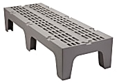 Cambro Vented Dunnage Rack, 12"H x 21"W x 60"D, Speckled Gray