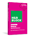 H&R Block Deluxe 2023 Tax Software, For PC/Mac, Product Key/Download