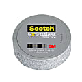 Scotch® Expressions Glitter Tape, 0.59" x 196", Silver 1 thumbnail image