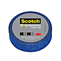 Scotch® Expressions Glitter Tape, 0.59" x 196", Dark Blue 1 thumbnail image