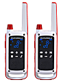 Motorola Solutions Talkabout 35 Mi. Red Cross Emergency Preparedness 2-Way Radios, 7.52"H x 2.21"W x 1.3"D, White/Red, T478, Pack Of 2 Radios 1 thumbnail image
