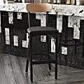 Flash Furniture Wright Steel/Vinyl Commercial-Grade Barstool With Boomerang Back, Black/Natural Birch 1 thumbnail image