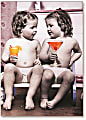 Viabella Friendship Greeting Card With Envelope, Baby Drinks, 5" x 7"