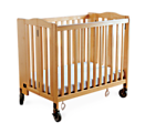Simmons® Kids FSC Certified Foldaway Wooden Crib, 40"H x 26"W x 37"D, Natural 1 thumbnail image