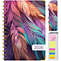 2025-2026 Global Excello Brands Hardcover Fashion Weekly/Monthly Planner, 5-1/2” x 8", Pastel Peacock, November 2025 To December 2026 1 thumbnail image