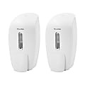 Alpine Wall-Mounted Hand Soap Dispensers, 9-5/8"H x 4-5/8"W x 4-1/8"D, White, Pack Of 2 Dispensers 1 thumbnail image