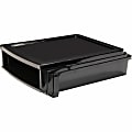 Storex Quick Stack Construction Paper Sorter - 500 x Sheet - 3 Compartment(s) - 8.4" Height x 11.3" Width13" Length - Black - Plastic - 1 Each