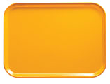 Cambro Camtray Rectangular Serving Trays, 14" x 18", Mustard, Pack Of 12 Trays