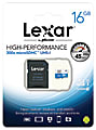 Lexar® High Performance MicroSD High Capacity Card With 10Mbps Write Speed, 16GB 1 thumbnail image