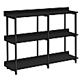 Monarch Specialties Delroy Metal Console Table, 34”H x 47-1/4”W x 12”D, Black