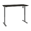 Bestar Upstand Electric 72”W Standing Desk, Deep Gray 1 thumbnail image