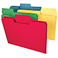 Smead® SuperTab® Heavyweight File Folders, Letter Size, Assorted Colors, Box Of 50