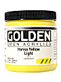 Golden OPEN Acrylic Paint, 8 Oz Jar, Hansa Yellow Light 1 thumbnail image
