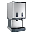 Hoffman Scotsman Meridian Air-Cooled Ice Machine And Water Dispenser, With 40 Lb. Bin, Nugget, 73"H x 21-1/4"W x 24-3/8"D, Silver 1 thumbnail image