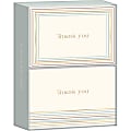 Lady Jayne Duo Thank You Card Set, Thin Sketched Stripes, 3-1/2" x 5", Set Of 16 Cards 1 thumbnail image