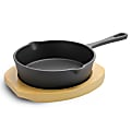 Gibson Home Campton Mini Round Cast Iron Frying Pan, Black 1 thumbnail image
