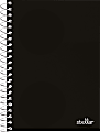 Office Depot® Brand Stellar Poly Notebook, 4-1/2" x 7", 1 Subject, College Ruled, 100 Sheets, Black