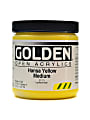 Golden OPEN Acrylic Paint, 8 Oz Jar, Hansa Yellow Medium