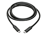 Tripp Lite USB Type C to USB C Cable USB 3.1 5A Rating 100W 5 Gbps M/M 6', Black 1 thumbnail image