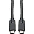 Tripp Lite USB Type C to USB C Cable USB 3.1 5A Rating 100W 5 Gbps M/M 6', Black 1 thumbnail image