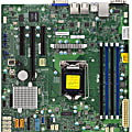 Supermicro X11SSL-F Server Motherboard - Intel C236 Chipset - Socket H4 LGA-1151 - Micro ATX - 64 GB DDR4 SDRAM Maximum RAM - DIMM, UDIMM - 4 x Memory Slots - Gigabit Ethernet - 6 x SATA Interfaces 1 thumbnail image