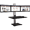 Victor DC475 High Rise Electric Triple Monitor Standing Desk - 23" to 34" Screen Support - 37.50 lb Load Capacity - DC475 1 thumbnail image