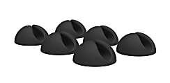 Bluelounge CableDrop Cable Anchors - Cable Clip - Black - 6 Pack