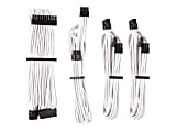 Corsair Premium Individually Sleeved PSU Cables Starter Kit Type 4 Gen 4 - White - For Power Supply - White - 4/Pack 1 thumbnail image