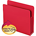 Smead® Poly Expanding File Pockets, Letter Size, 3 1/2" Expansion, Red, Pack Of 4