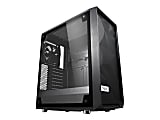 Fractal Design Meshify C-TG Computer Case - Mid-tower - Black - Tempered Glass, Steel, Rubber - 5 x Bay - 2 x 4.72" x Fan(s) Installed - 0 - ATX, Micro ATX, Mini ITX, ITX Motherboard Supported