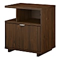 kathy ireland® Home by Bush Furniture Madison Avenue 28"W Lateral 1-Drawer File Cabinet With Shelves, Modern Walnut, Standard Delivery