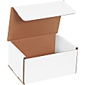 Partners Brand White Corrugated Mailers, 8" x 6" x 4", Pack Of 50