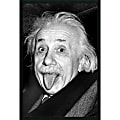 Amanti Art Albert Einstein - Funny Face Framed Art Print, 37"H x 25"W, Black 1 thumbnail image
