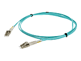 AddOn 0.5m LC OM3 Aqua Patch Cable - Patch cable - LC/UPC multi-mode (M) to LC/UPC multi-mode (M) - 0.5 m - fiber optic - duplex - 50 / 125 micron - OM3 - halogen-free - aqua