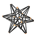 Anji Mountain Small Star, 4"H x 4"W x 4”D, Black 1 thumbnail image