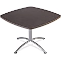 Iceberg iLand 29"H Square Hospitality Table - Square Top - 42" Table Top Length x 42" Table Top Width x 1.13" Table Top Thickness - 29" Height - Assembly Required - Gray, Laminated, Silver - Particleboard 1 thumbnail image