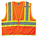 Ergodyne GloWear Safety Vest, Economy 2-Tone, Type-R Class 2, X-Small, Orange, 8229Z 1 thumbnail image