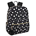 Jessica Simpson Daisy Pom-Pom Travel Backpack With 15” Laptop Pocket, Black