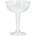 Amscan New Year's Large Plastic Champagne Glasses, 8 oz, Clear, 20 Glasses Per Pack, Case Of 2 Packs 1 thumbnail image
