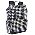 Jessica Simpson Drawstring Travel Backpack With 15” Laptop Pocket, Houndstooth