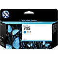 HP 745 Original Standard Yield Inkjet Ink Cartridge - Cyan - 1 Pack - Inkjet - Standard Yield - 1 Pack 1 thumbnail image